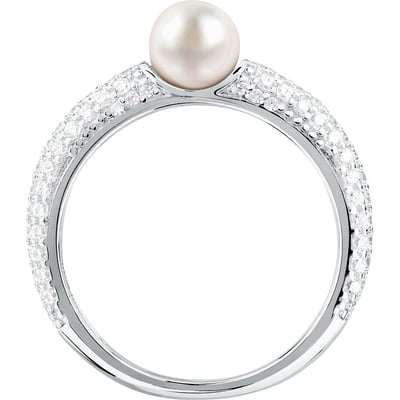 Bagues en Zircon/zircons Cubiques/perle/argent 925/1000 Recyclé et Zircon MORELLATO