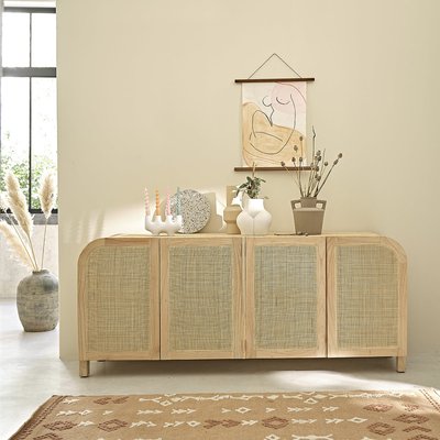 Buffet en bois mindi massif 190 cm  MAËL BERAH GETAH