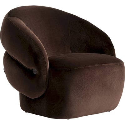 Fauteuil contemporain en velours RECOLLECTION