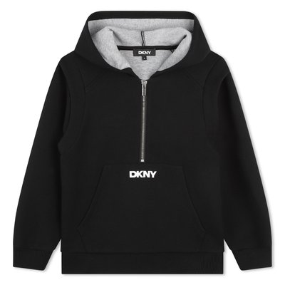 Sweat-shirt à capuche et poche DKNY