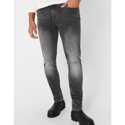 Джинсы зауженного покроя из ткани стрейч, Loom ONLY & SONS