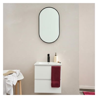 Meuble vasque suspendu 45cm avec plan céramique SORRENTO MOB IN