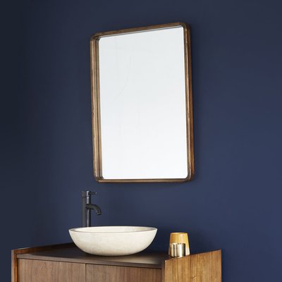 Miroir en mindi massif finition noyer  VINTAGE BERAH GETAH
