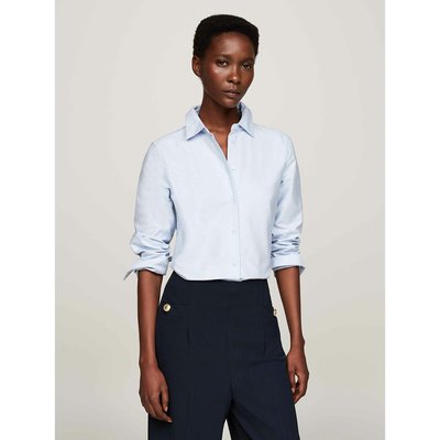 Bluse mit langen Ärmeln und klassischem Kragen TOMMY HILFIGER
