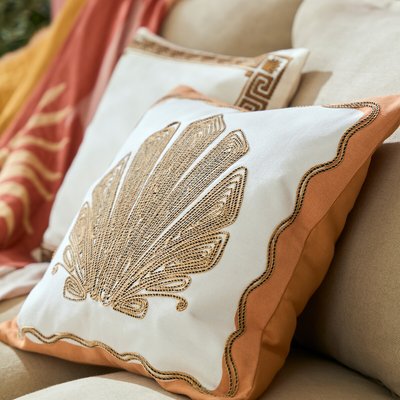 Funda de cojín 45x45 cm, Coquillage LA REDOUTE INTERIEURS