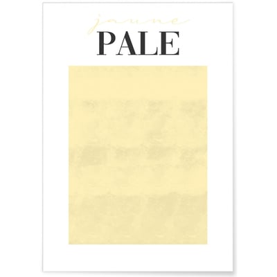 Affiche Jaune Pale L'AFFICHERIE