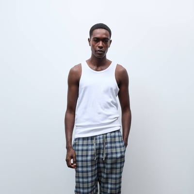 Pantalon à carreaux en coton BIO GOTS MONOPRIX