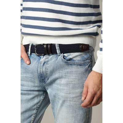 Ceinture à boucle tressée avec empiècements en cuir COMER DEELUXE