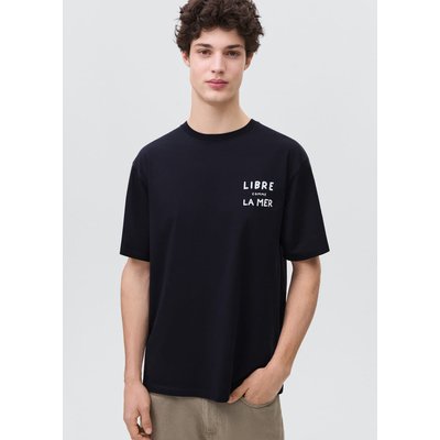 T-shirt en coton imprimé MANGO TEEN