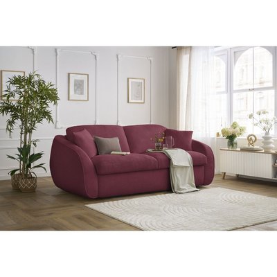 Canapé lit 3 places en tissu bouclette couchage 140x194 cm, CEZANNE BOBOCHIC
