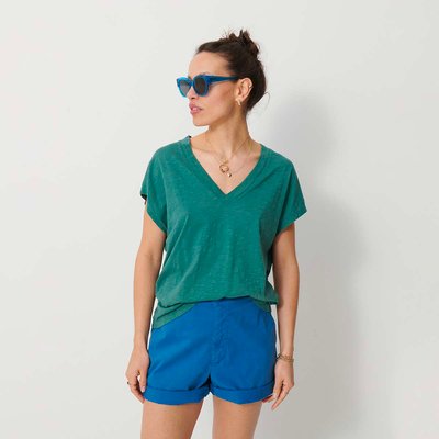 Tee Shirt en coton flammé LUCIA BENSIMON