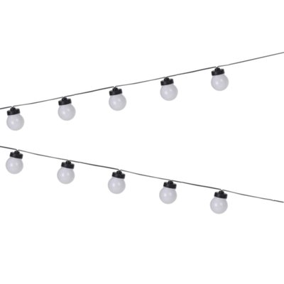 Guirlande lumineuse guinguette boules blanches WADIGA