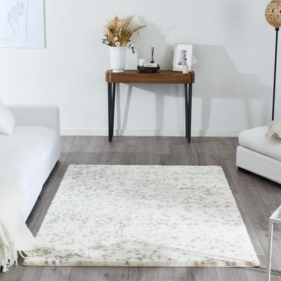 Tapis shaggy tissé motif géométrique TEROVA 1 UN AMOUR DE TAPIS