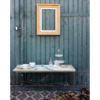 Table basse en marbre Marie-Pierre N°44 - Bon état DEBONGOUT