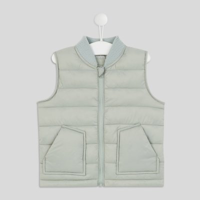 Doudoune sans manches unie avec doublure en polyester recyclé BOUT'CHOU