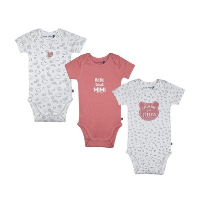 Lot de 3 bodies olivia manches courtes SUCRE D'ORGE
