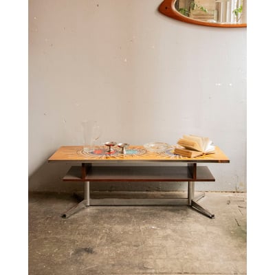 Table basse en céramique Léonie N°939 - Bon état DEBONGOUT