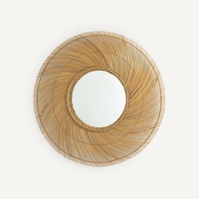 Miroir XXL bâton de noix de coco ø 90cm Tiara AM.PM