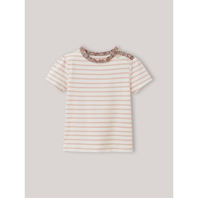 T-shirt marinière tissu Liberty en coton biologique CYRILLUS