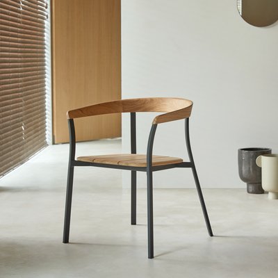 Chaise en teck massif et aluminium ARCO TIKAMOON