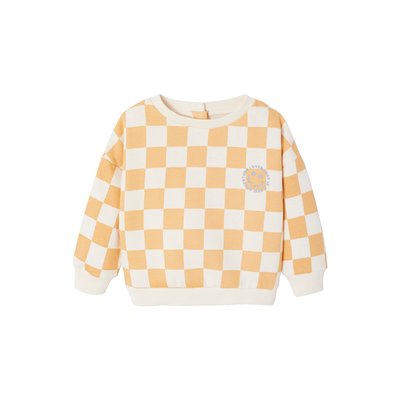 Sweat-shirt imprimé damier VERTBAUDET