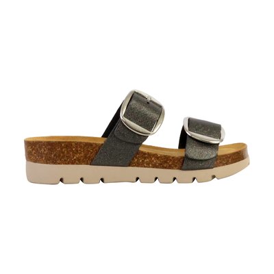 Mules Compensée Cuir Combarro PLAKTON