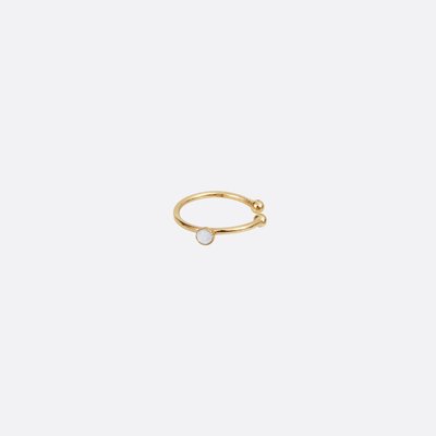 Bague d'oreille dorée - CAB OVALE CAROLINE NAJMAN