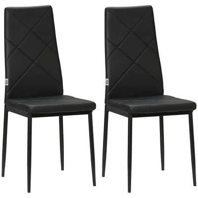 Chaise de salle à manger Revêtement HOMCOM