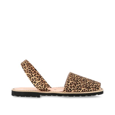 Sandales en cuir talon plat AVARCA CUIR BLANCO MINORQUINES
