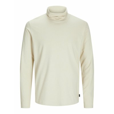 Cotton Turtleneck T-Shirt with Long Sleeves JACK & JONES