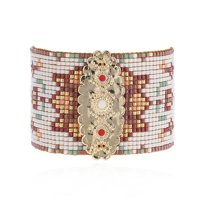 Bracelet manchette perles tissées BIZANCE HIPANEMA
