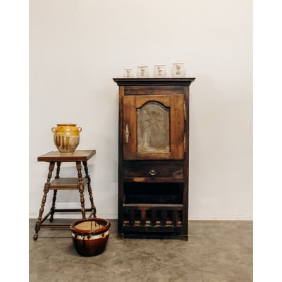 Garde-manger breton en chêne Guy N°54 - Bon état DEBONGOUT