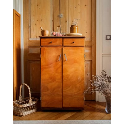 Buffet au plaquage en bois Gustave N°1608 - Bon état DEBONGOUT
