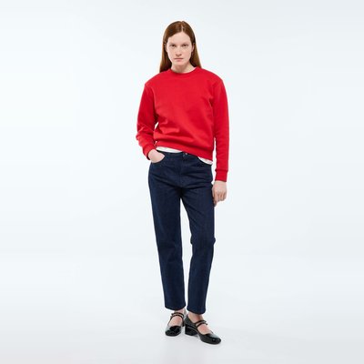 Pantalon large taille haute contenant du coton MONOPRIX