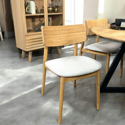Chaise en bois moderne (finition chêne huilé) COLOGNE PIER IMPORT