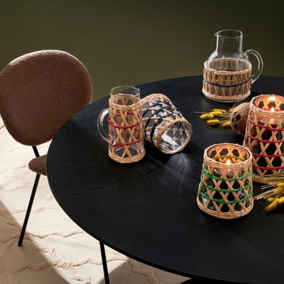 Chaises de salle à manger design en tissu bouclette (lot de 2) - KIM HELLIN, DEPUIS 1862