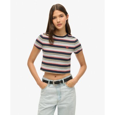T-shirt court rayé Vintage SUPERDRY