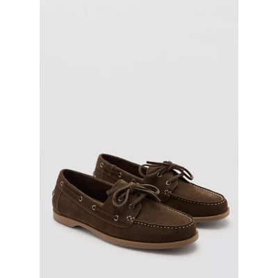 Chaussures bateau cuir MANGO MAN