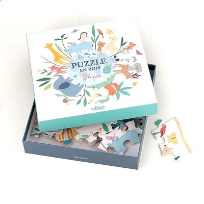 Puzzle en bois Autour du monde 24 pcs VILAC