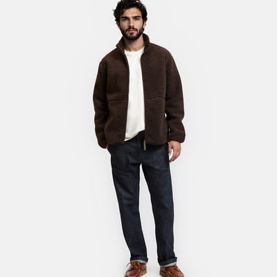 Chaqueta corta de borreguito con cuello alto, de entretiempo LA REDOUTE COLLECTIONS