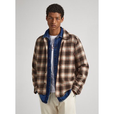 Camicia Uomo Pepe Jeans Cuxton, Maniche Lunghe, In Popeline, Vestibilità Regolare, Colletto Abbottonato