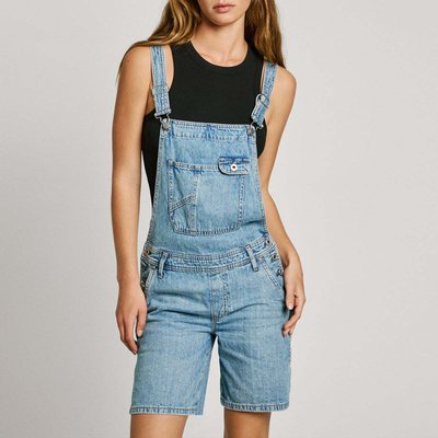 Salopette Courte Coupe Regular En Denim PEPE JEANS