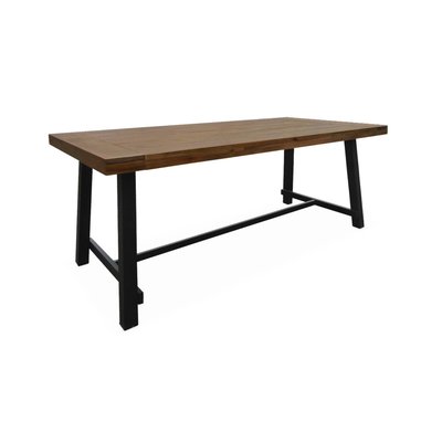 Table intérieur/extérieur bois d'acacia et métal 6-8 places FORTALEZA SWEEEK