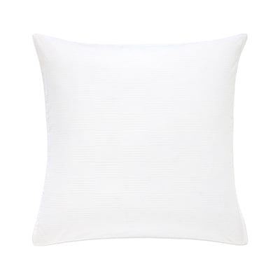 Taie d'oreiller en satin de coton gris, DAMIER DESFORGES