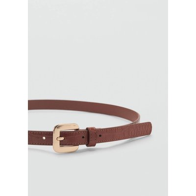 Ceinture simili-cuir effet croco MANGO