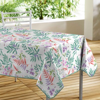Nappe rectangle PVC Herbella blanc DOUCEUR D'INTÉRIEUR