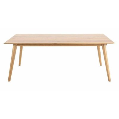Table extensible chêne massif 180 cm allonges en option Elfy ZAGO