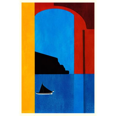 Tableau mer sunset cruise in italy HEXOA