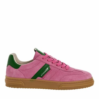 Leather Trainers with Honey Sole TAMARIS