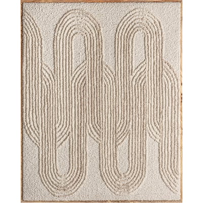 Tableau en coton relief contemporain RECOLLECTION